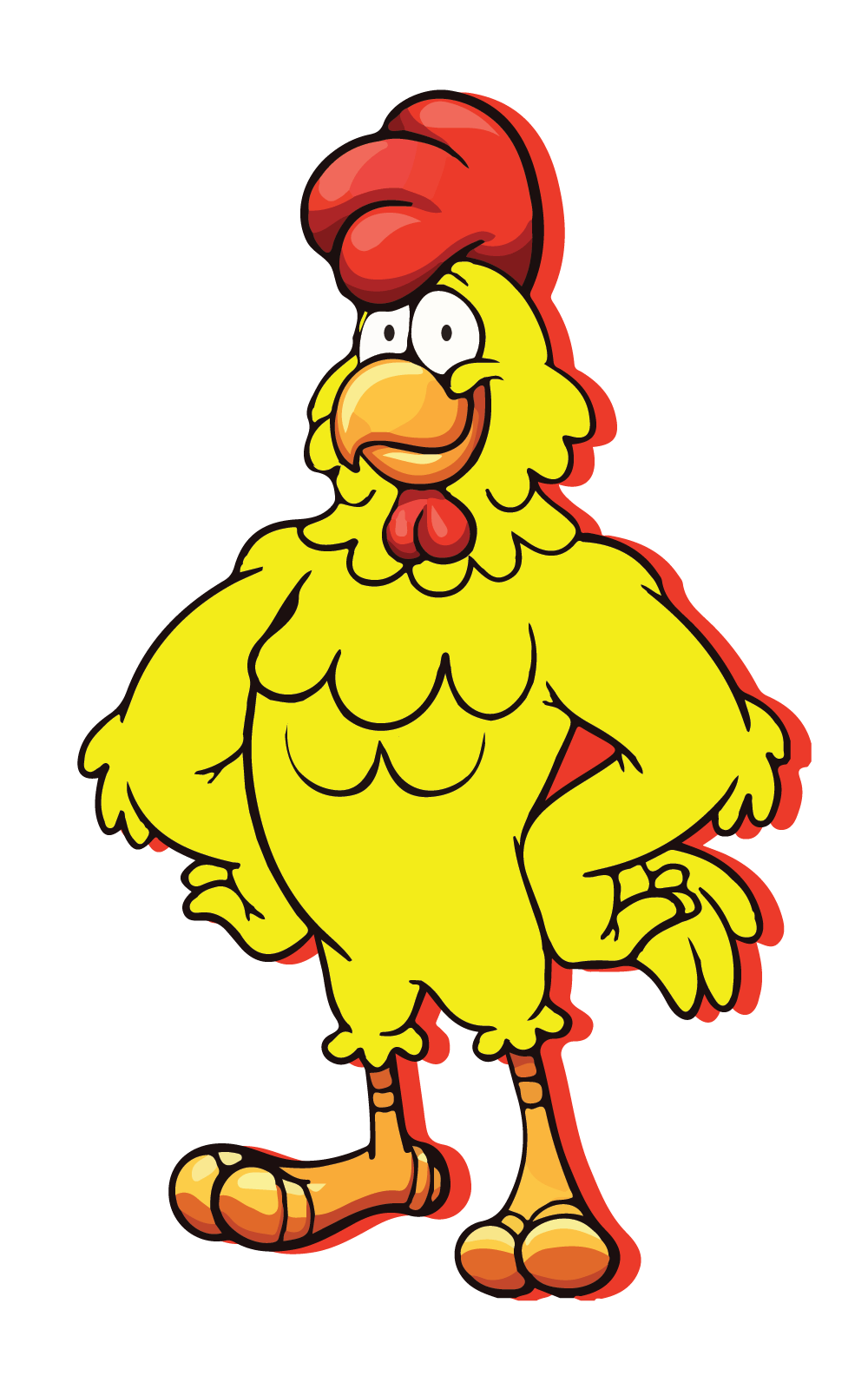 Da' Chicken Shak mascot rooster